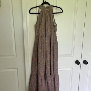 Victoria Dunn midi halter dress, size S, EUC!